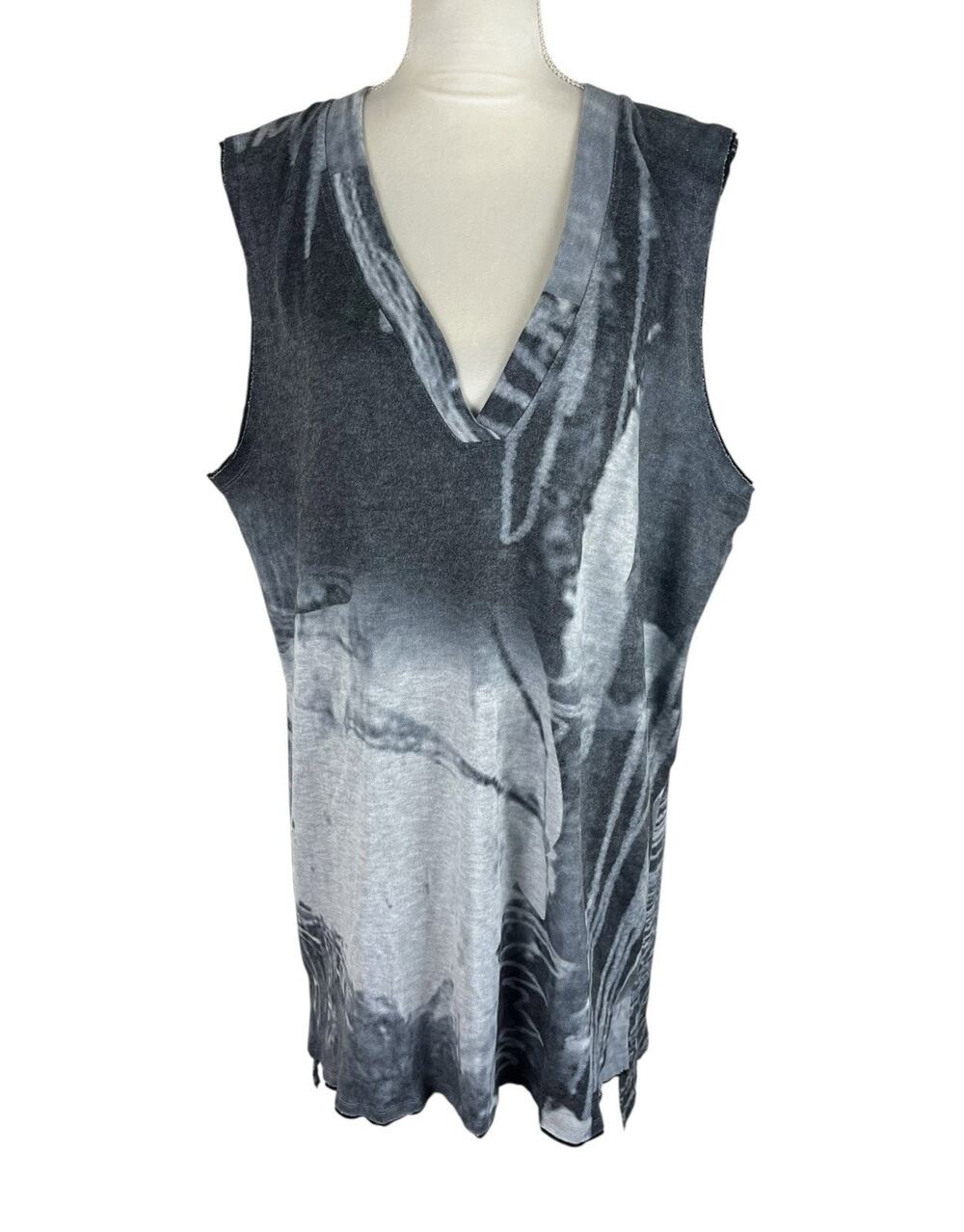 3 Potato Sleeveless Lagenlook Tunic Blouse Art to Wear Artsy Indie Size M/L NWT